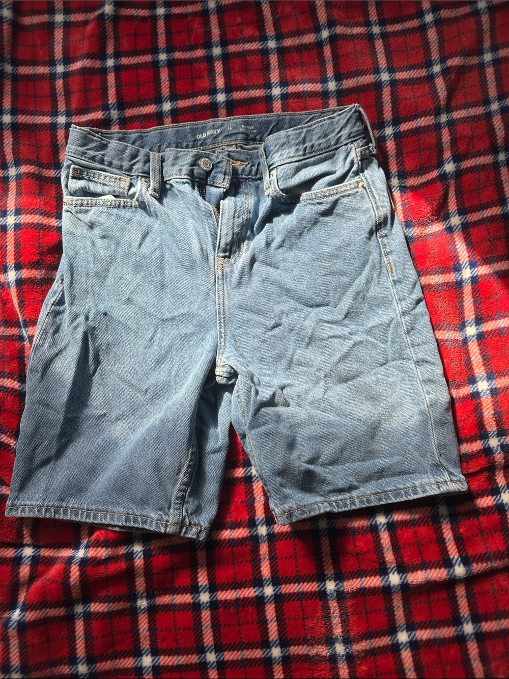 Old Navy Men's Light Wash Blue Denim Shorts